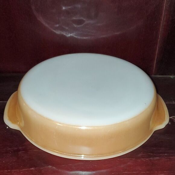 Vintage Fire King Baking Dish with Lid 8" - Picture 8 of 11